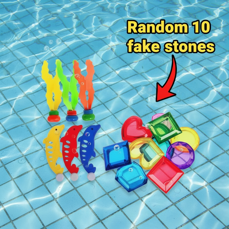 FunDive – Divertimento in acqua e apprendimento – Set da immersione con giocattoli da piscina