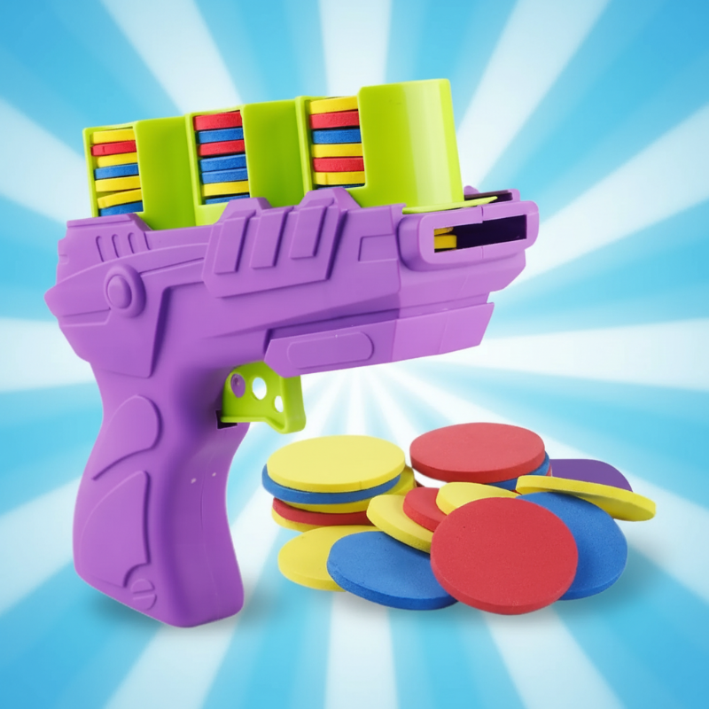 FunGun – Sicuro ed educativo – Set da gioco con pistola a schiuma