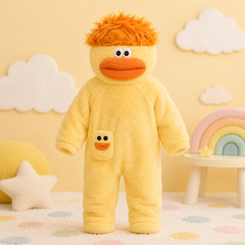 LittleMonster – Comodo e carino – Tutina per bambini con un divertente disegno di un mostro