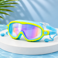 Thumbnail for AquaVision – Protezione antiappannamento e anti-UV regolabile – Occhialini da nuoto in silicone con tappi per le orecchie