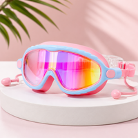 Thumbnail for AquaVision – Protezione antiappannamento e anti-UV regolabile – Occhialini da nuoto in silicone con tappi per le orecchie