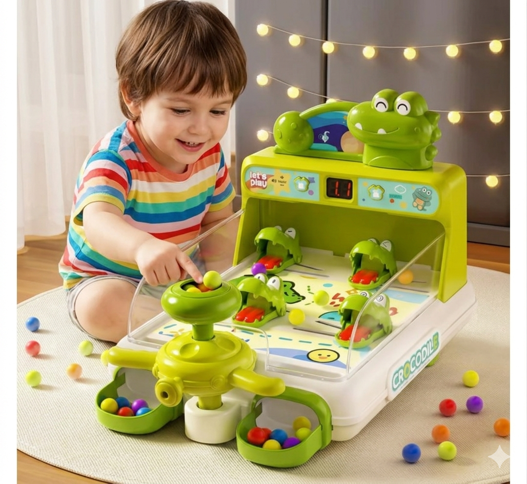 Crocodile Pinball Game – Interattivo e divertente – Gioco arcade Coccodrillo