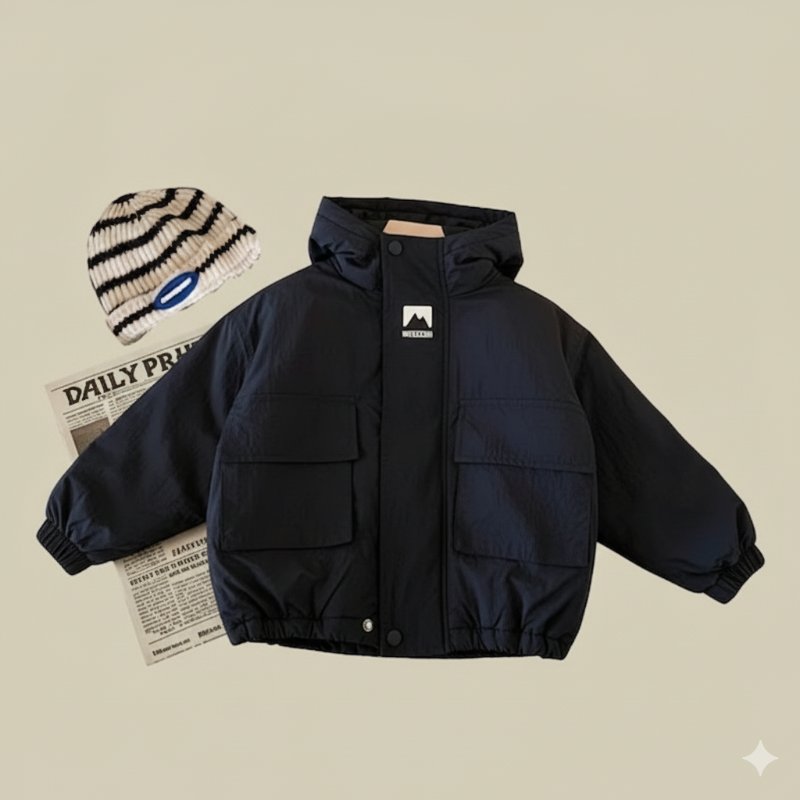 LiloWear – Antivento e idrorepellente – Giacca a vento con cappuccio per bambini
