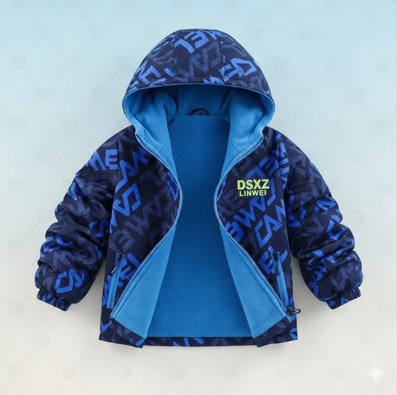 Reversible Kids Jacket – Impermeabile e antivento – Giacca leggera