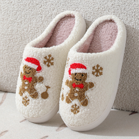 Thumbnail for Northern Lights Kids - Caldo e festoso - Pantofole natalizie in peluche a fantasia