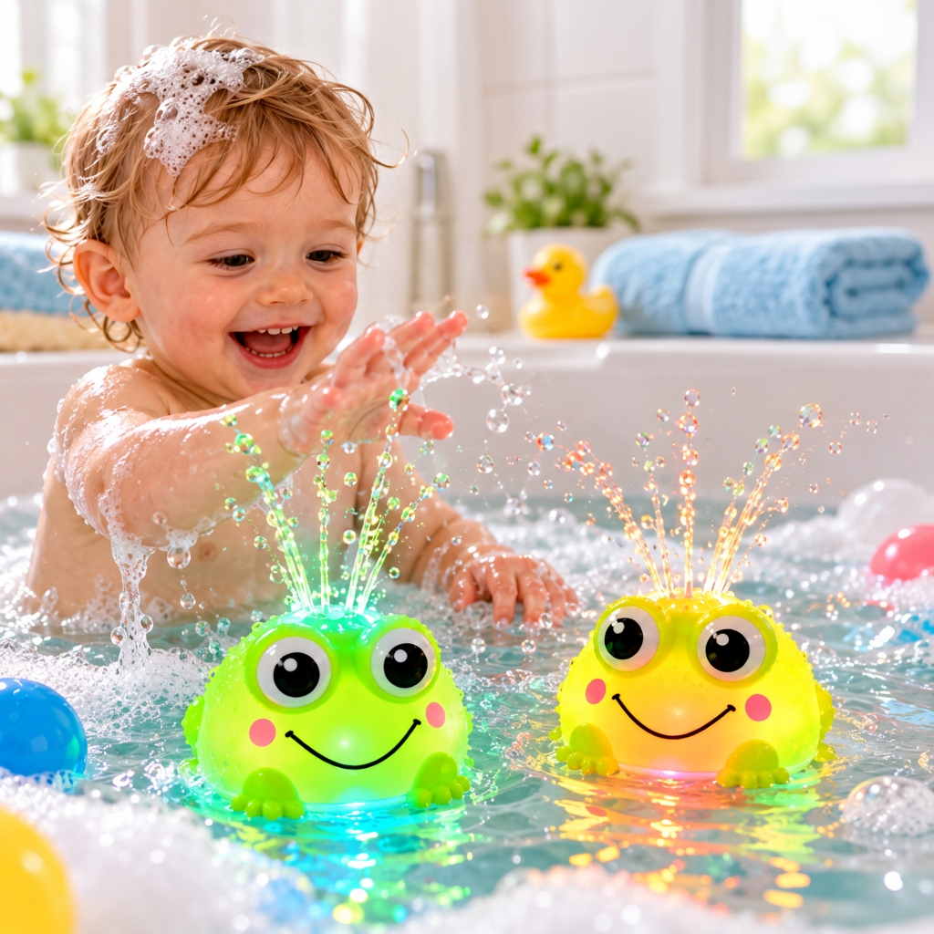 FrogSplash – Allegro e interattivo – Fontana automatica
