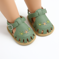 Thumbnail for TinyPetals – Comfort e stile – Sandali per neonati con ricamo floreale