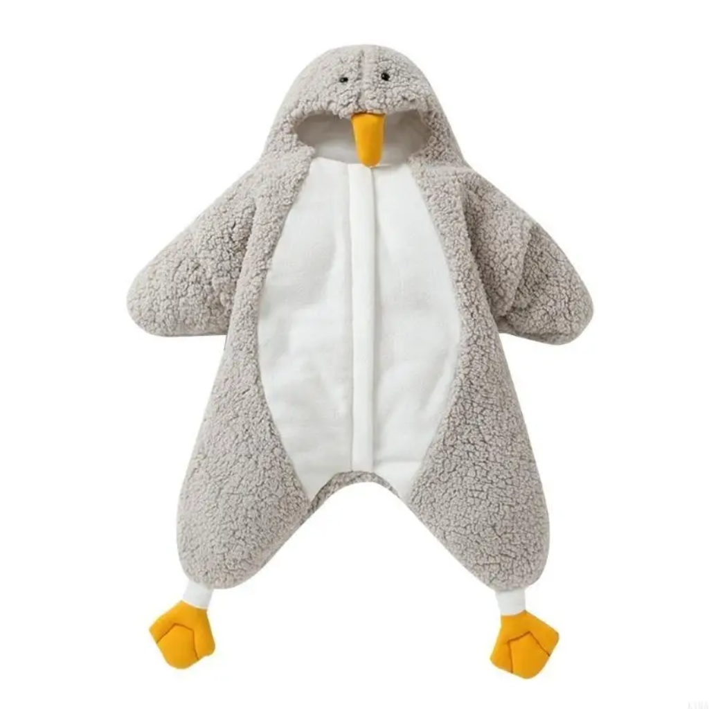 LittlePenguin – Morbido e caldo – Tutina-sacco a pelo Baby Pinguin