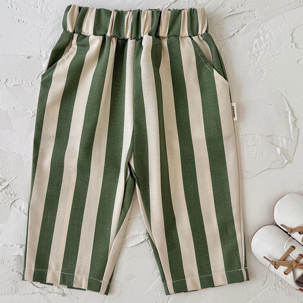 SoftStripe – Morbidi e comodi – Pantaloncini per neonati con motivo a righe