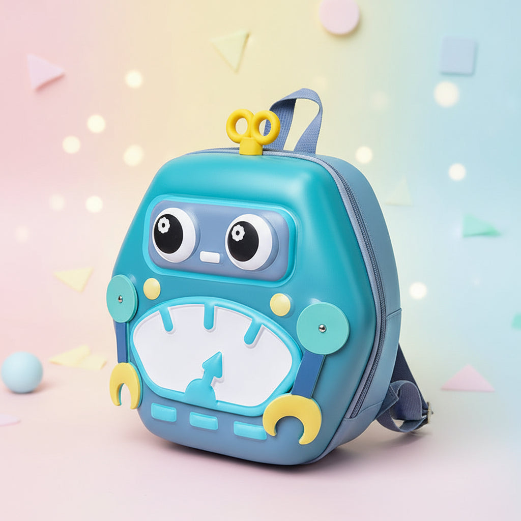 MiniBot – Grintoso e pratico – Zaino per bambini con motivo robot