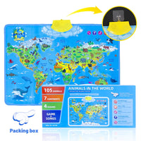 Thumbnail for LittleExplorers – Imparare e giocare – Mappa mondiale degli animali