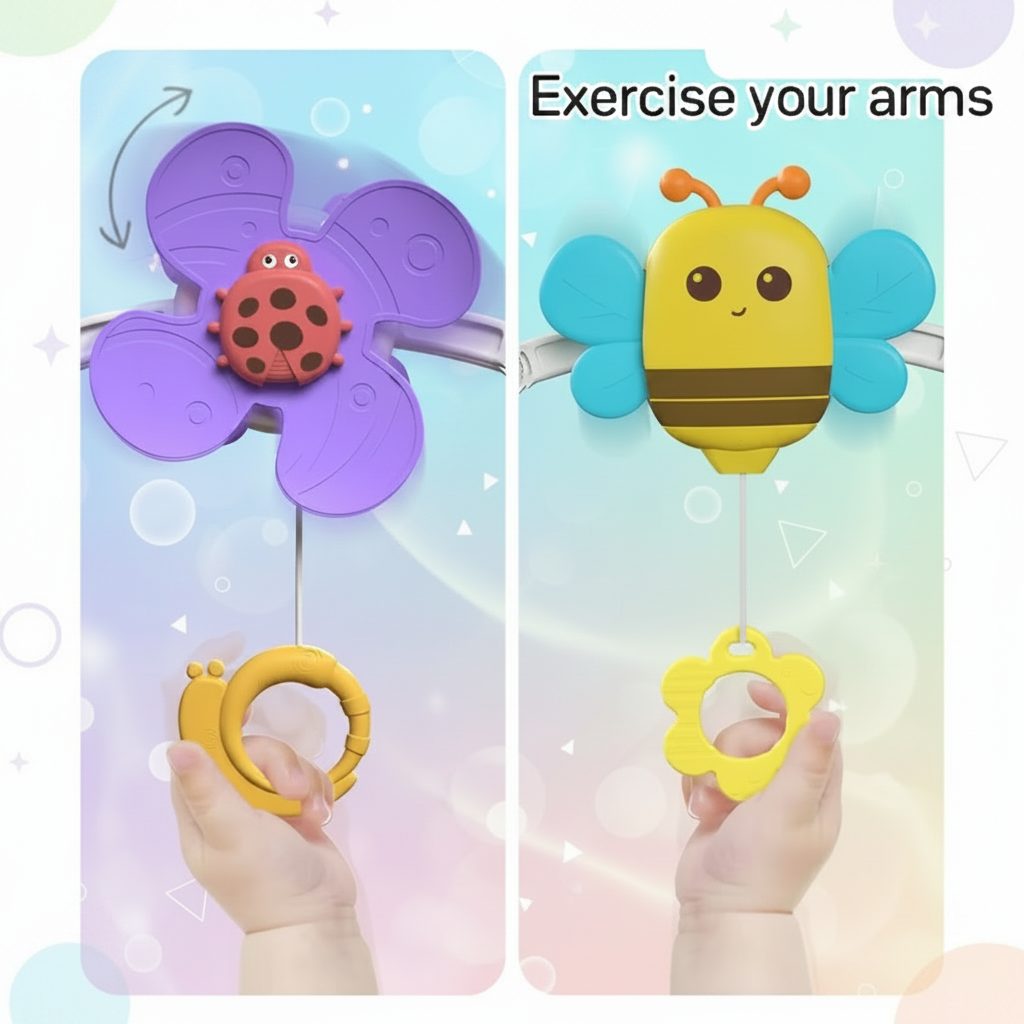 BuzzBloom – Colorato e interattivo – Arco giochi per neonati