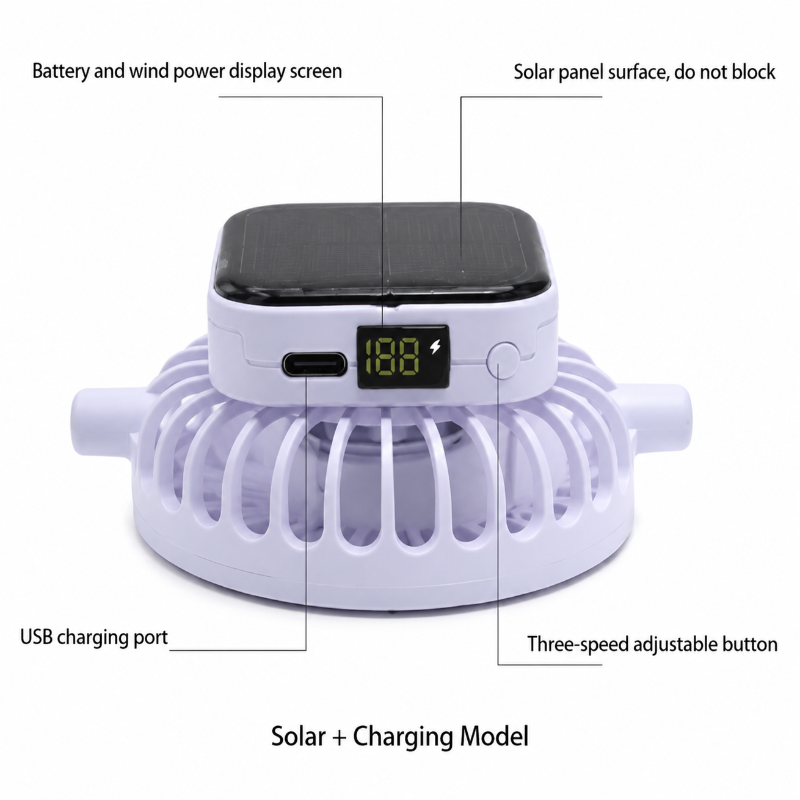 HappyShade – Protezione solare e raffreddamento – Cappellino estivo per bambini con ventilatore