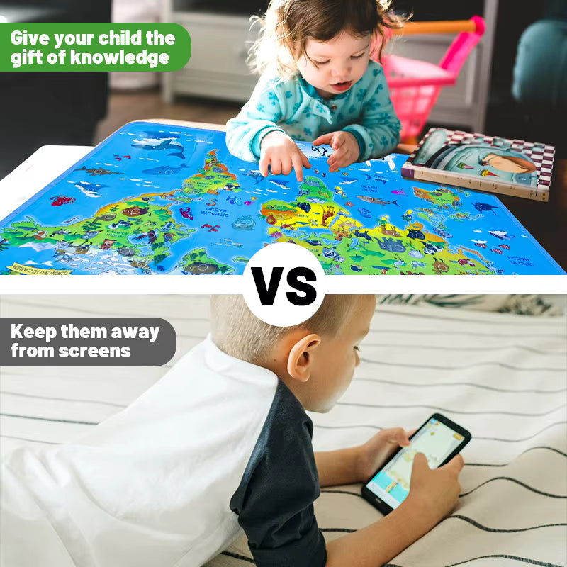 LittleExplorers – Imparare e giocare – Mappa mondiale degli animali