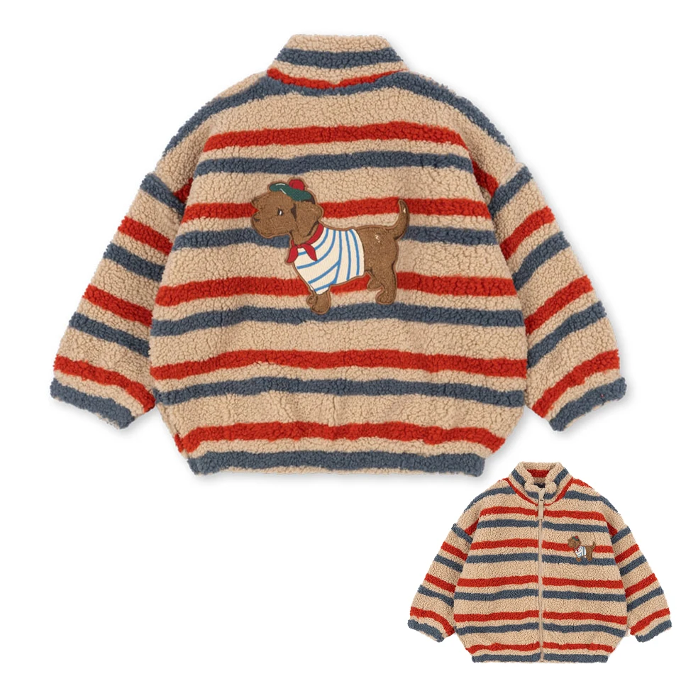 WarmHug – Comoda e alla moda – Giacca in pile per bambini con stampe divertenti