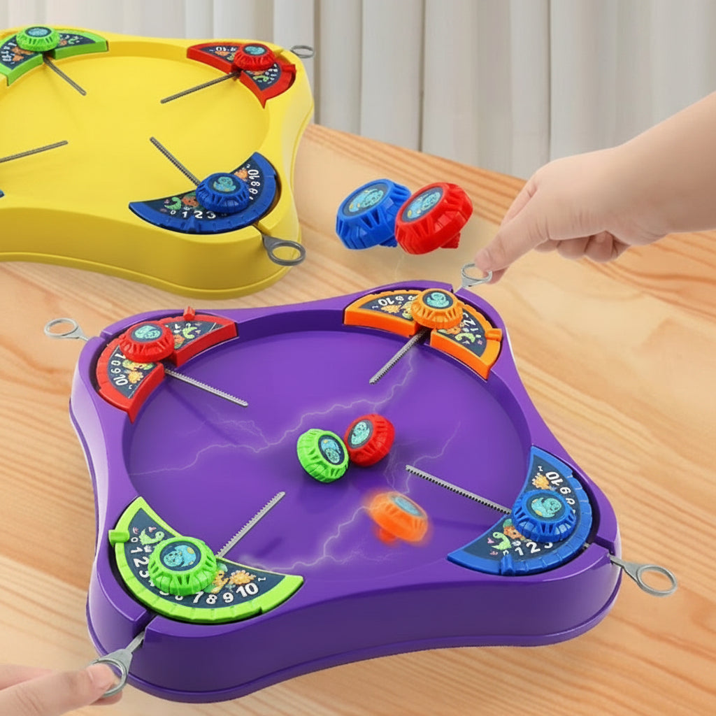 SpinArena – Attivo e interattivo – Set da gioco con trottola a cordicella