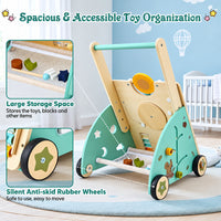 Thumbnail for WoodenSteps – Naturale ed educativo – Camminatore in legno per neonati con pannelli di gioco