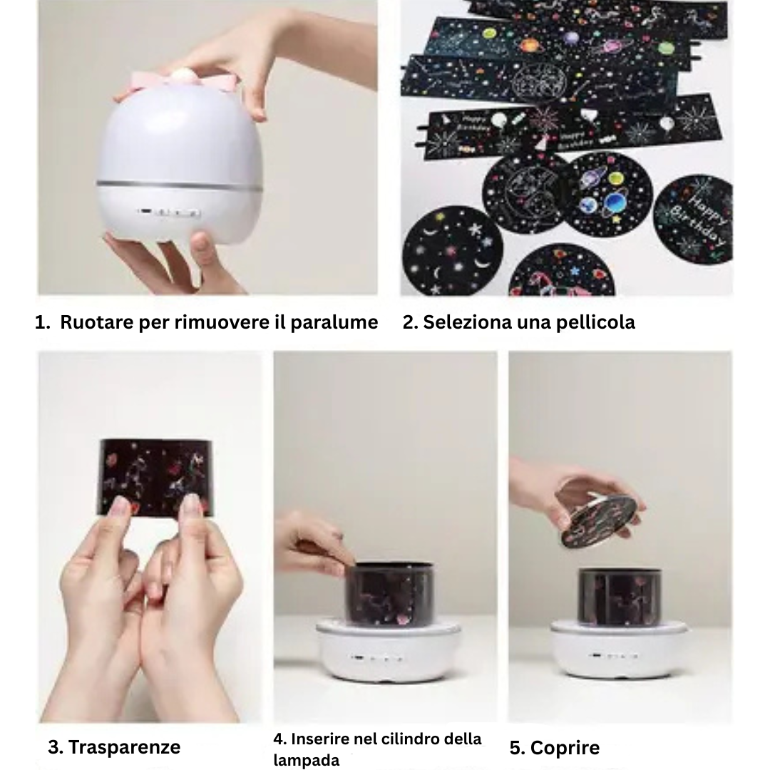 SkyProjector™ - Relax prima della nanna! - Proiettore di stelle