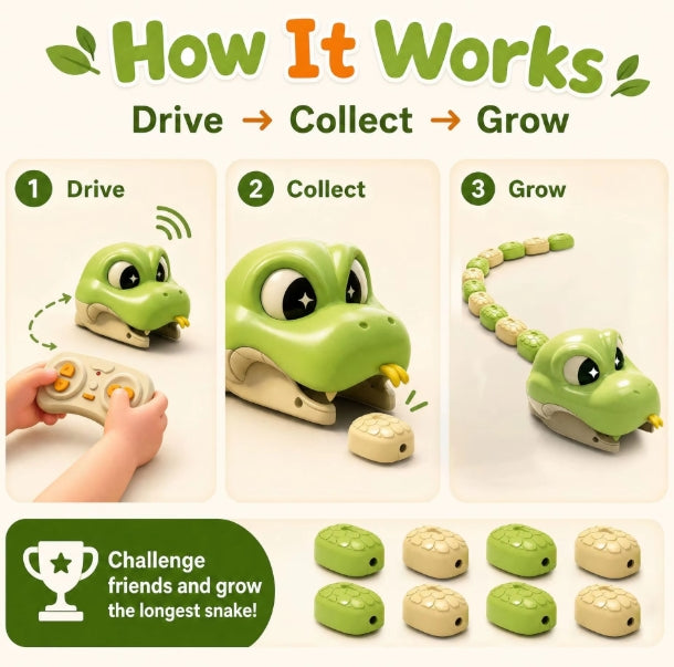 SnakeChase – Interattivo ed emozionante – Giocattolo serpente telecomandato