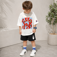 Thumbnail for TinyTrend – Casual ed elegante – Maglietta per bambini con stampa colorata