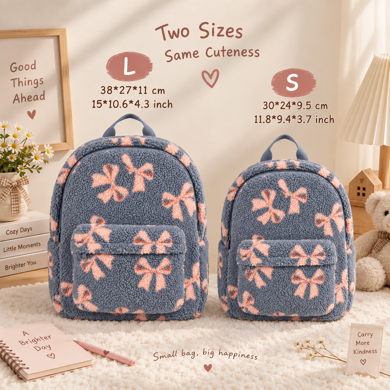 FluffyGo – Carino & Trendy – Zaino Teddy