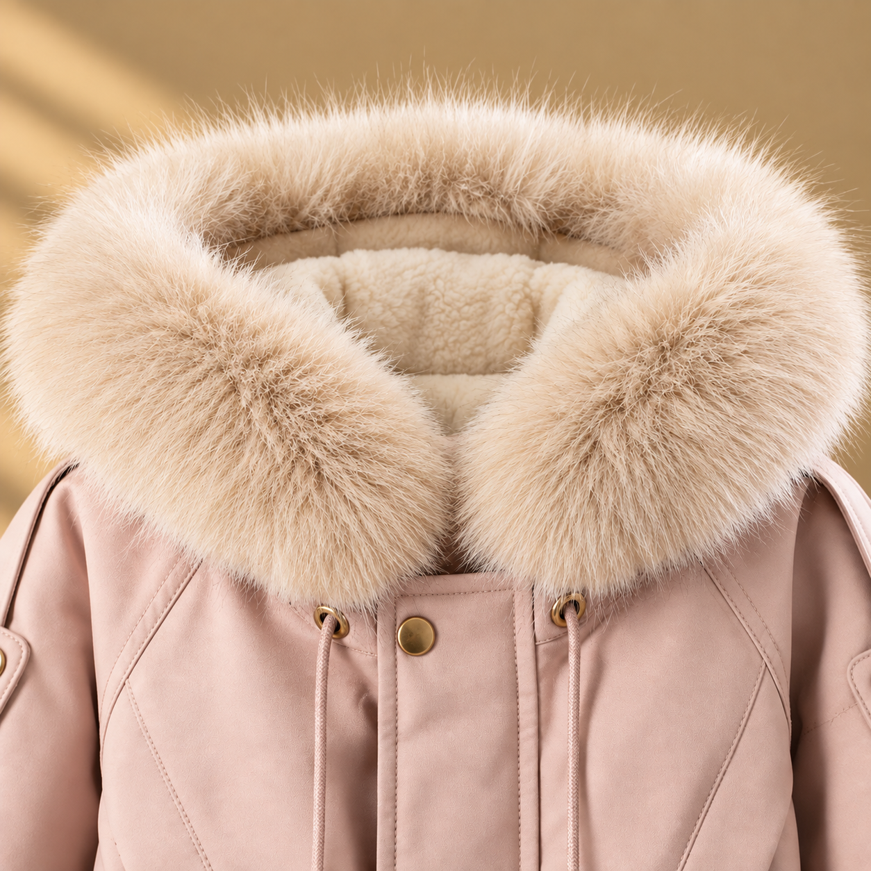 CozyParka – Caldo e morbido – Cappotto invernale da bambina con collo in peluche