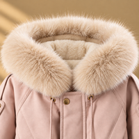 Thumbnail for CozyParka – Caldo e morbido – Cappotto invernale da bambina con collo in peluche