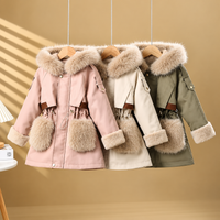 Thumbnail for CozyParka – Caldo e morbido – Cappotto invernale da bambina con collo in peluche