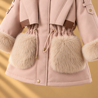Thumbnail for CozyParka – Caldo e morbido – Cappotto invernale da bambina con collo in peluche