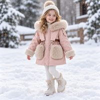 Thumbnail for CozyParka – Caldo e morbido – Cappotto invernale da bambina con collo in peluche