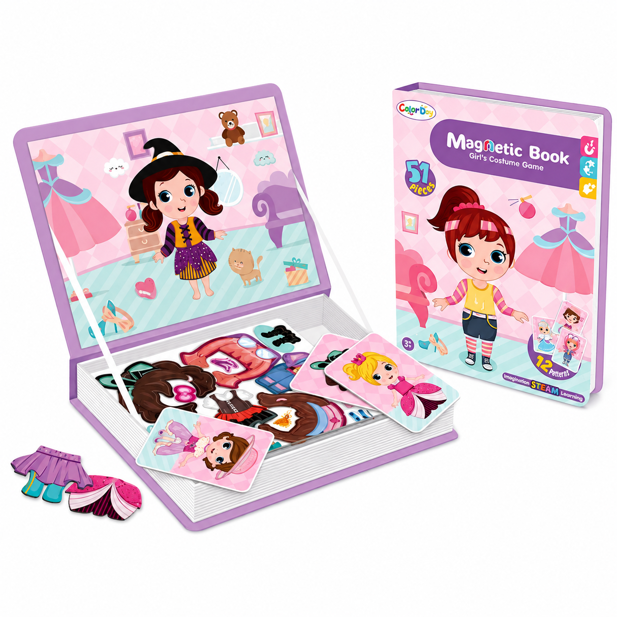 MagniPlay – Educativo e creativo – Libro di puzzle magnetici