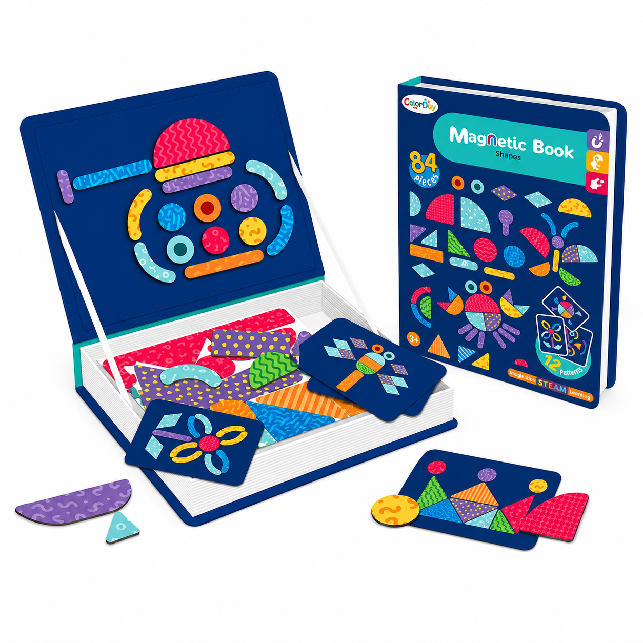 MagniPlay – Educativo e creativo – Libro di puzzle magnetici