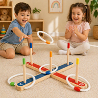 Thumbnail for Montessori Ring Toss Game – Divertente e istruttivo – Gioco del lancio dell'anello