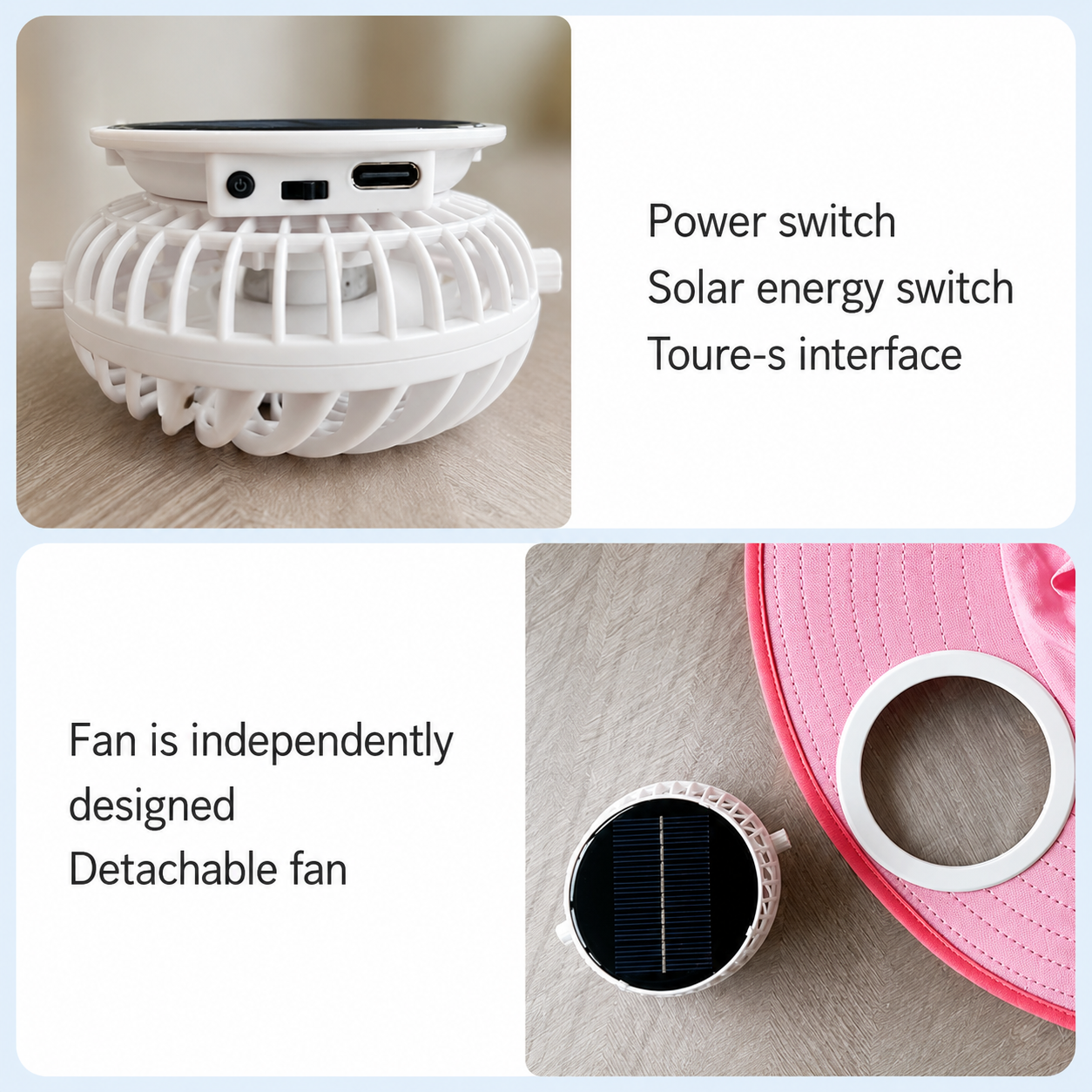 HappyShade – Protezione solare e raffreddamento – Cappellino estivo per bambini con ventilatore