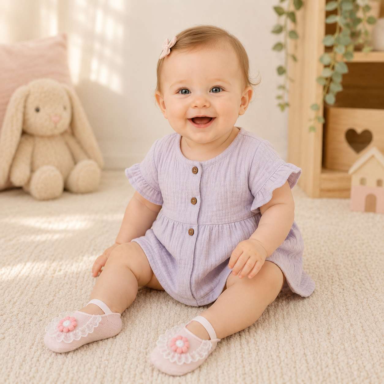 SweetFeet – Morbide e carine – Calzini per neonati con fiori e pizzo