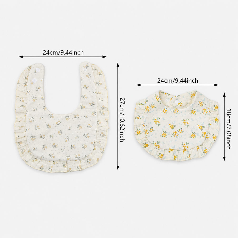 BabyBloom – Carino e comodo – Bavaglino per neonati con bordo a balze