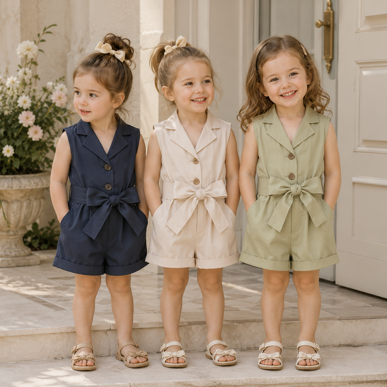LittleLady – Eleganza e tendenze – Tuta con fascia in vita annodata