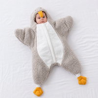 Thumbnail for LittlePenguin – Morbido e caldo – Tutina-sacco a pelo Baby Pinguin