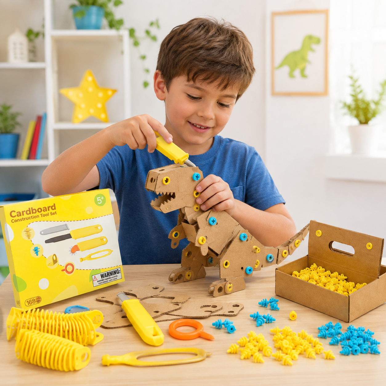 CardboardMaster – Divertente e educativo – Kit fai da te per creazioni in cartone