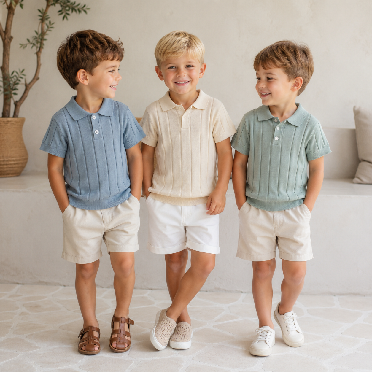 MiniLuxe – Elegante e comoda – Polo in tessuto a maglia