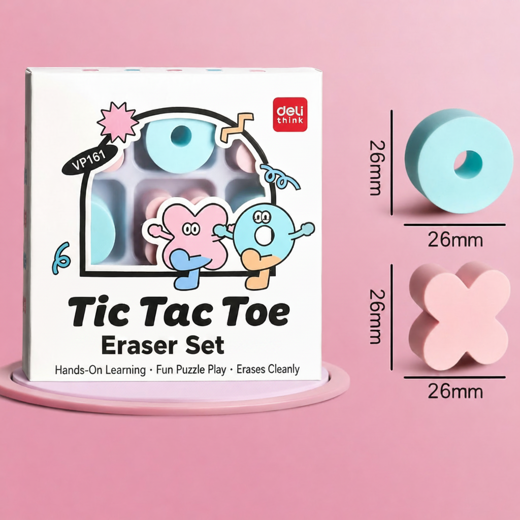 TicFun – Carino e pratico – Set di gomme da cancellare “Burro, formaggio e uova”