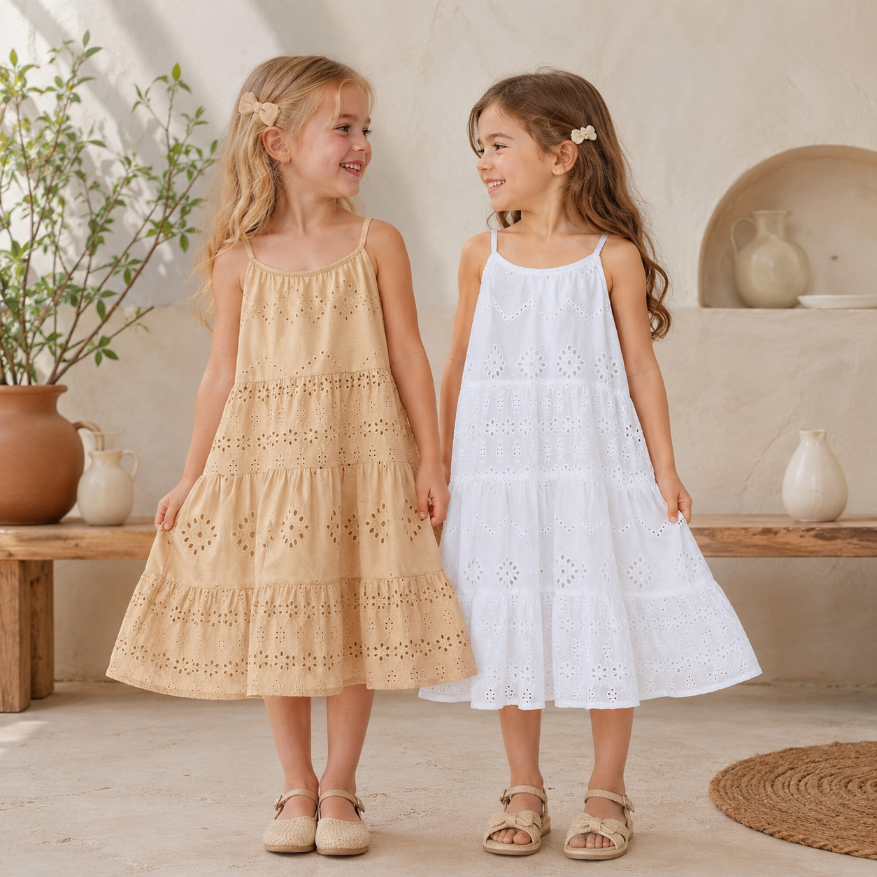 BohoBelle – Elegante e comoda – Abito con dettagli ricamati