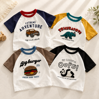 Thumbnail for StreetBoy – Grintosa e comoda – Maglietta per bambini con maniche raglan e stampa