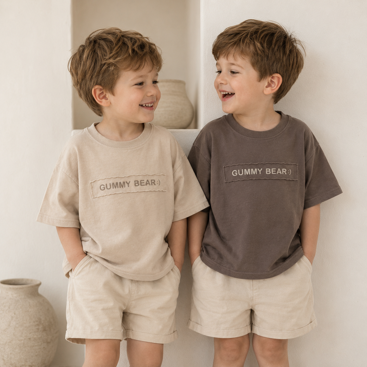 SoftMate – Essenziale ed elegante – Maglietta da ragazzo a maniche corte