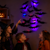 SpookyGlow – Inquietante e suggestivo – Decorazione da parete LED a forma di pipistrello per Halloween