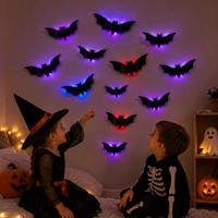 Thumbnail for SpookyGlow – Inquietante e suggestivo – Decorazione da parete LED a forma di pipistrello per Halloween