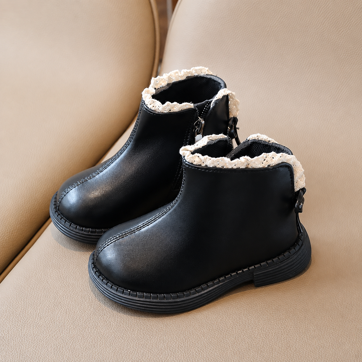 Mini Fashion™ - Stile classico per l'inverno - Stivaletti in pelle