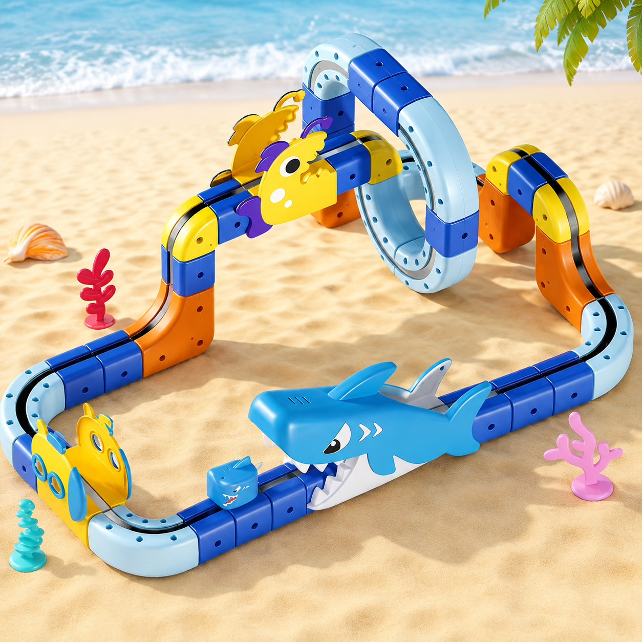 SharkRail – Divertente e interattivo – Circuito ferroviario elettrico