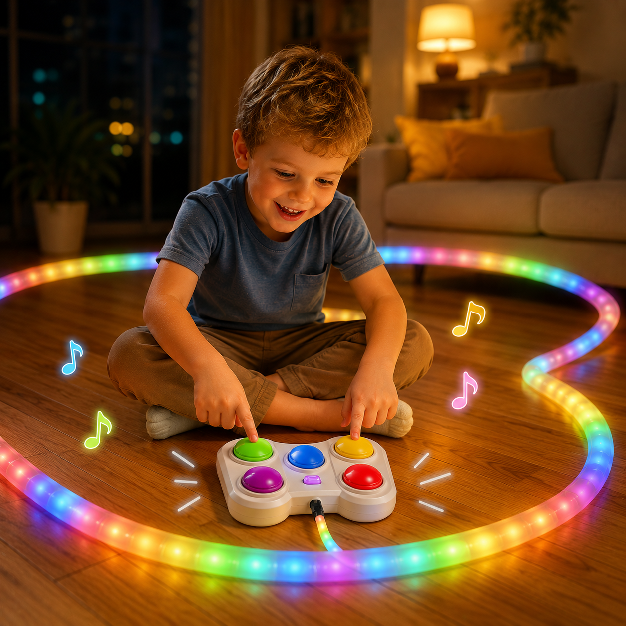 ColorRush – Divertente e stimolante – Gioco di reazione luminoso con pulsanti colorati