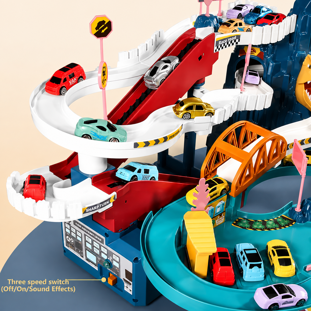 AutoWorld – Educativo e interattivo – Set da gioco “Parcheggio elettrico”